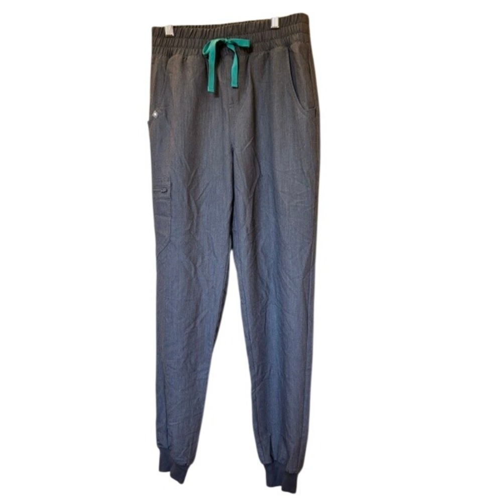 FIGS Zamora Joggers Scrubs XS Tall Gray Drawstring Technical Collection PO1877